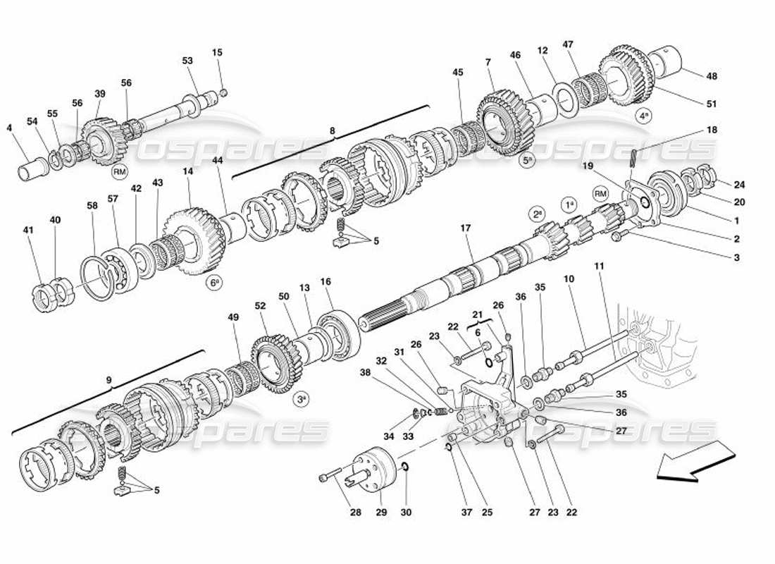 diagramma della parte contenente il codice parte 189709