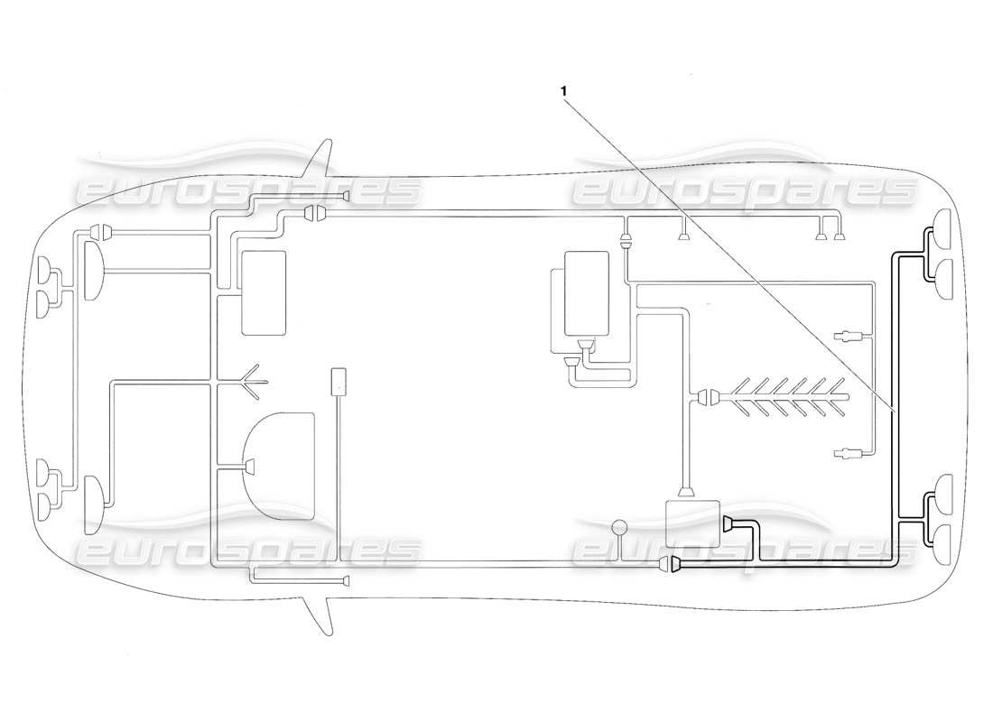 un diagramma delle parti dal catalogo delle parti lamborghini diablo vt (1994)