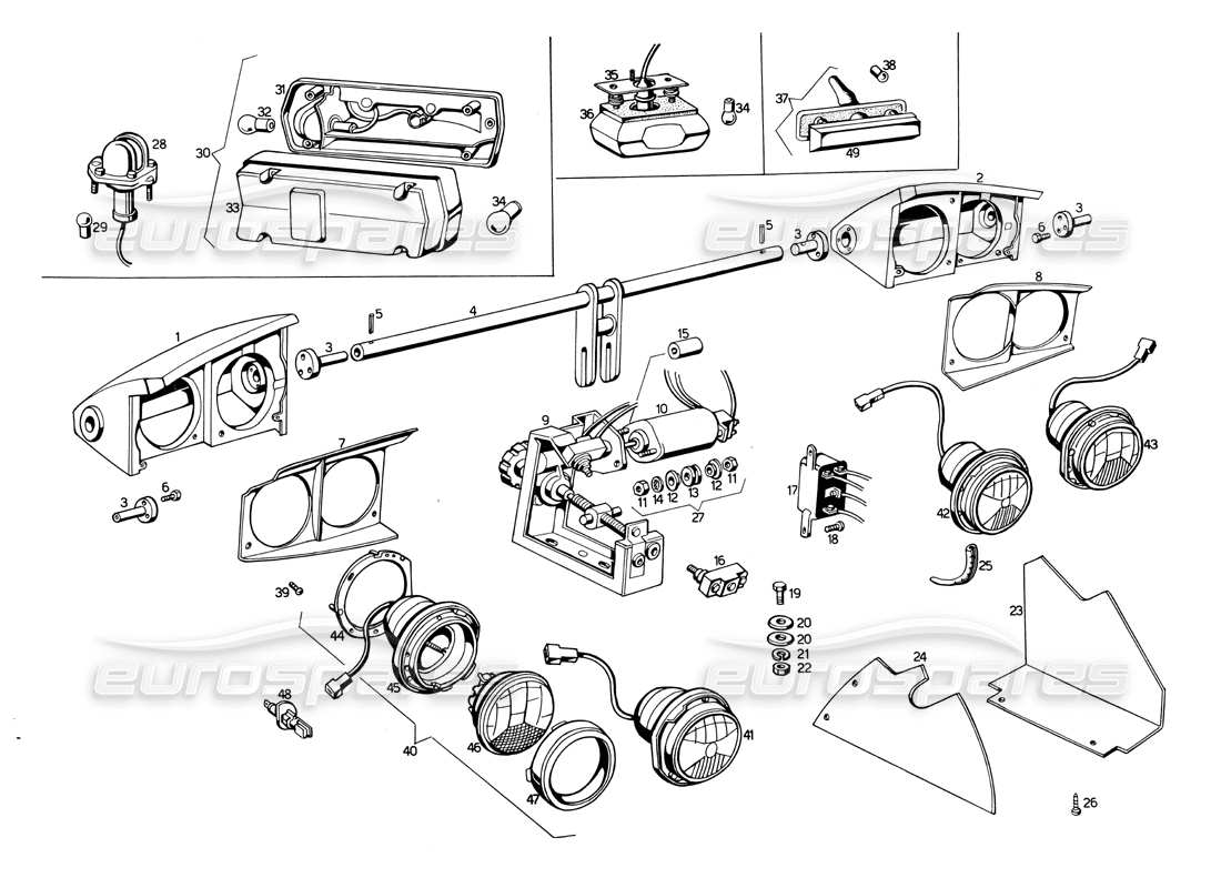 diagramma della parte contenente il codice parte 115 bl 66211