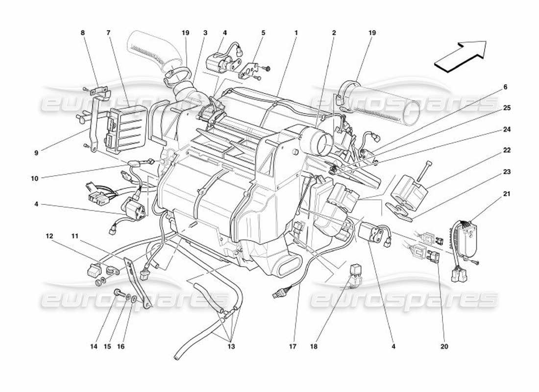 diagramma della parte contenente il codice parte 67417100