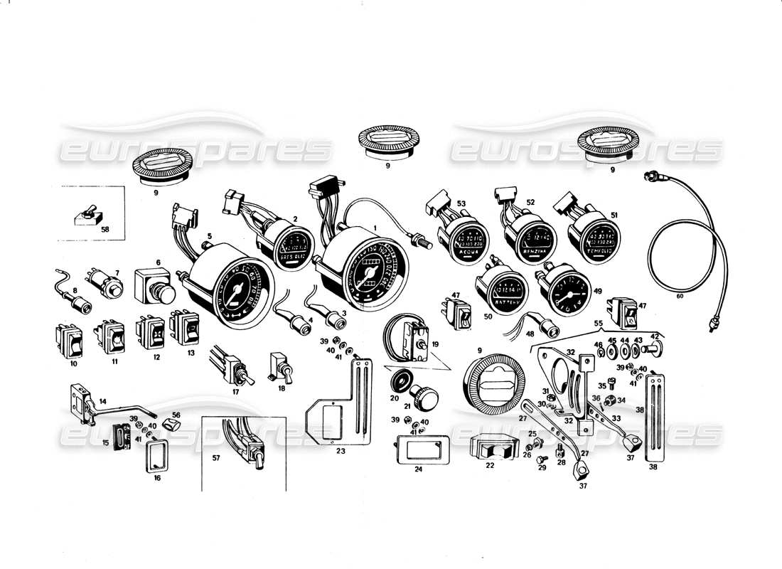 diagramma della parte contenente il codice parte 117 bv 77222