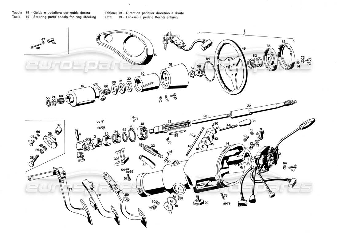 diagramma della parte contenente il codice parte 122 fc 122.220