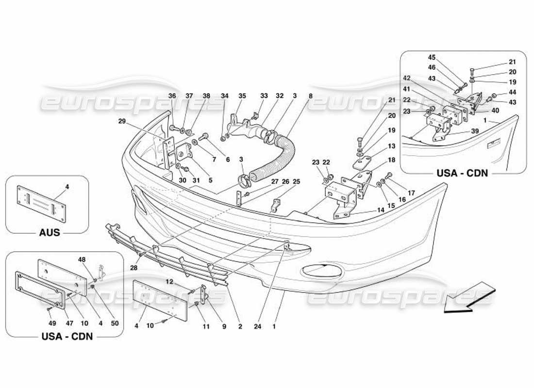 diagramma della parte contenente il codice parte 65239000