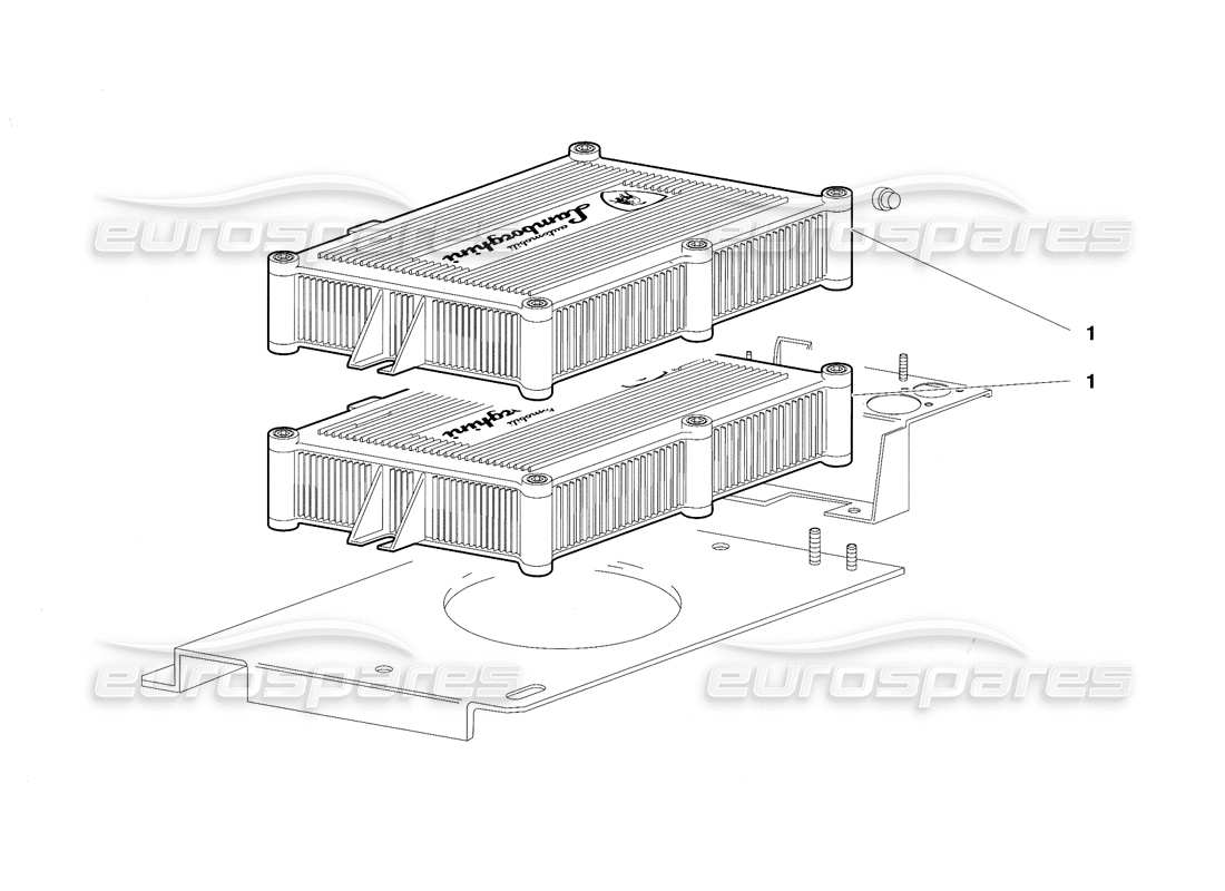 un diagramma delle parti dal catalogo delle parti lamborghini diablo vt (1994)