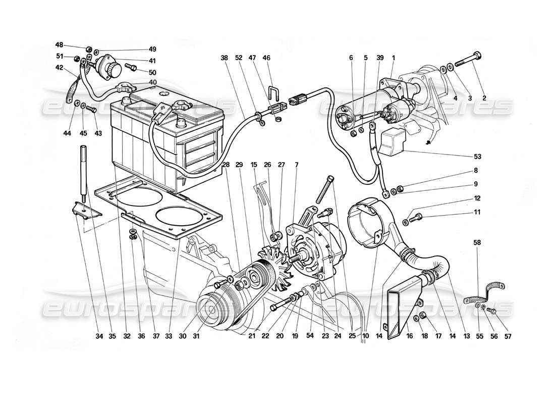 diagramma della parte contenente il codice parte 125910