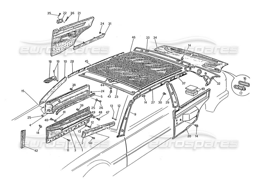 maserati 2.24v diagramma delle parti trim