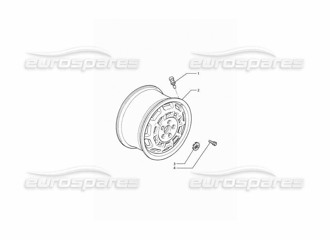 maserati ghibli 2.8 (abs) cerchioni diagramma delle parti