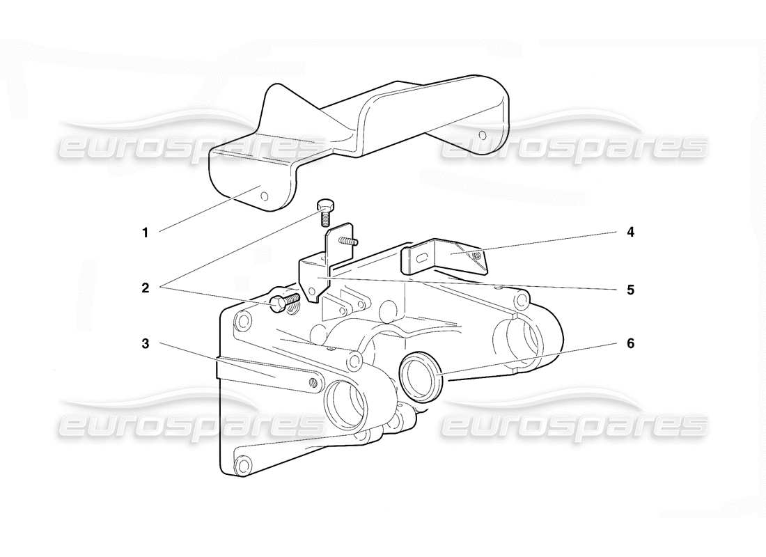 lamborghini diablo vt (1994) montaggio del pedale (valido per versione rh d. - aprile 1994) diagramma delle parti