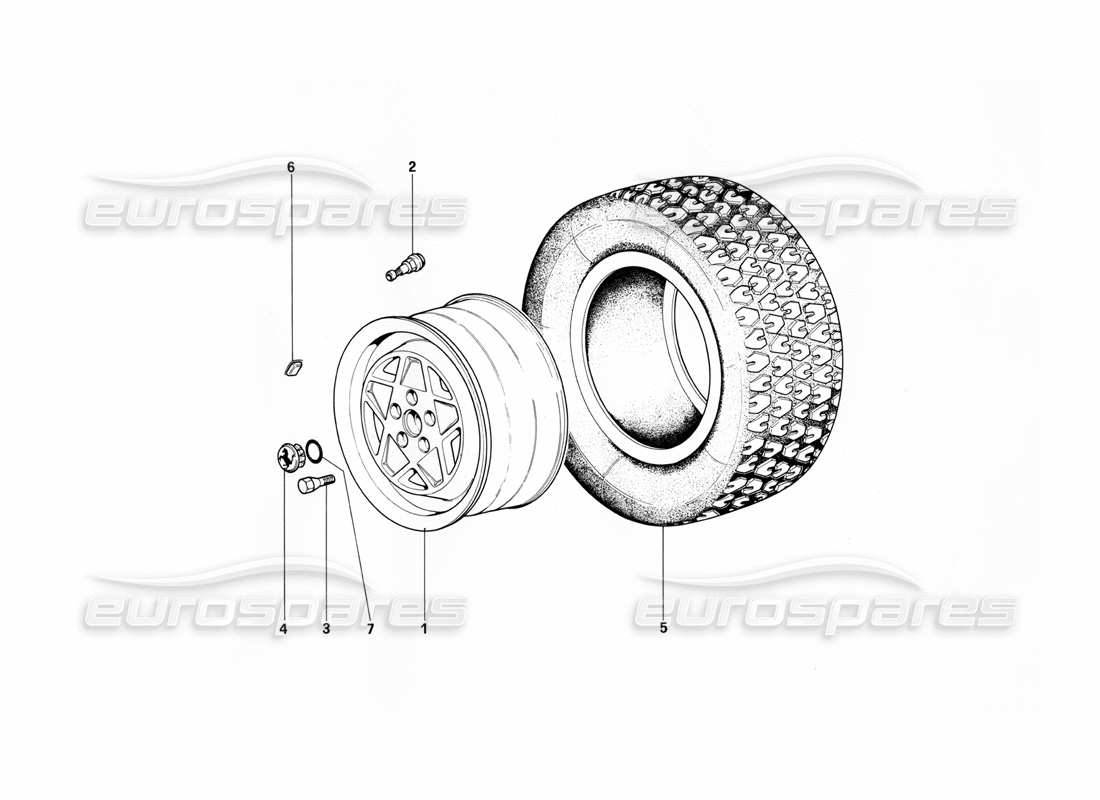 ferrari 412 (mechanical) ruote diagramma delle parti