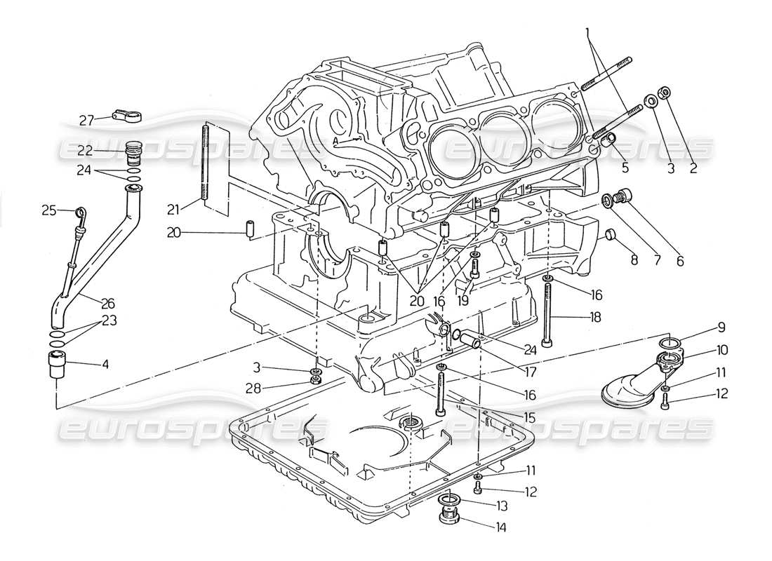 maserati 2.24v diagramma delle parti degli accessori di fissaggio e blocco