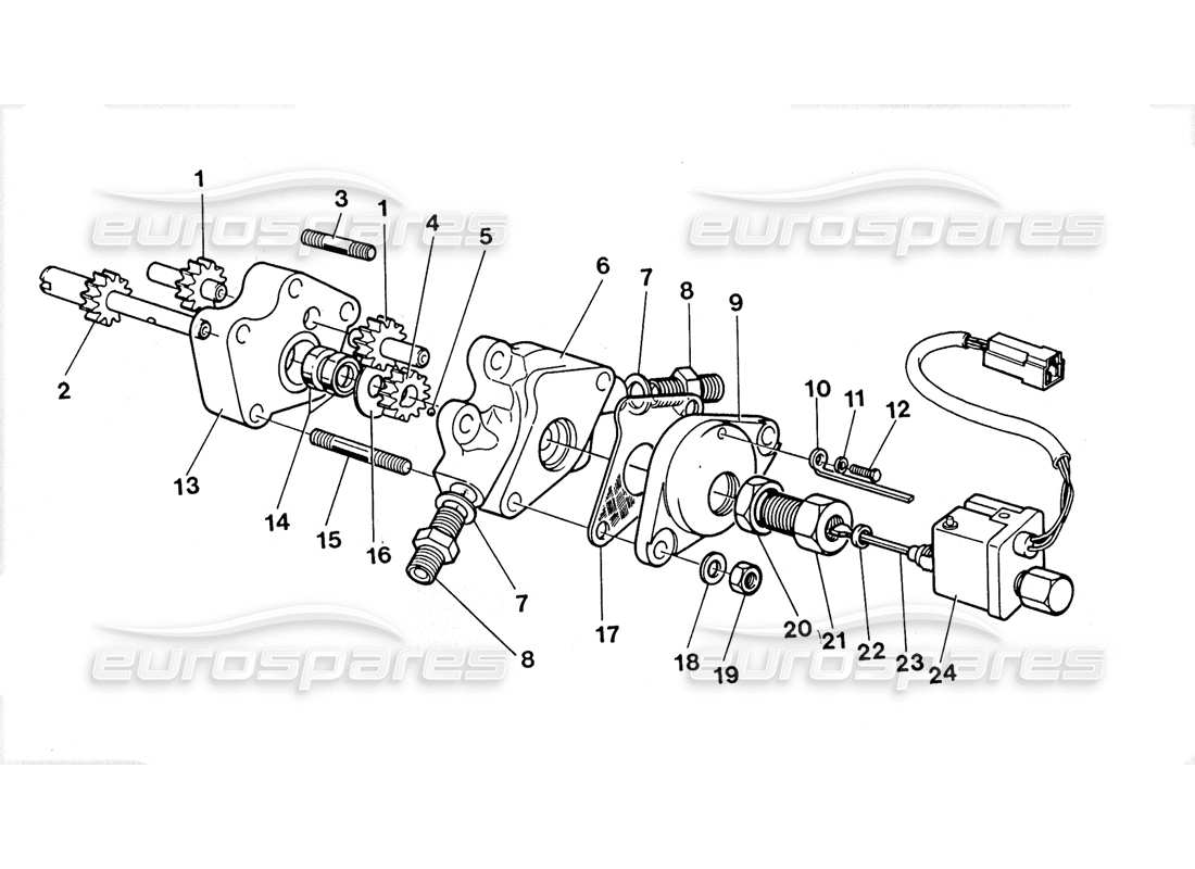 lamborghini lm002 (1988) diagramma delle parti di trasferimento (pompa dell'olio).