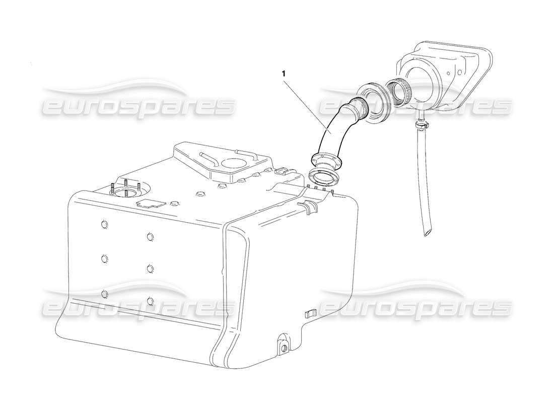 lamborghini diablo vt (1994) impianto di alimentazione - (valido per il sud africa - versione rh d. - aprile 1994) diagramma delle parti