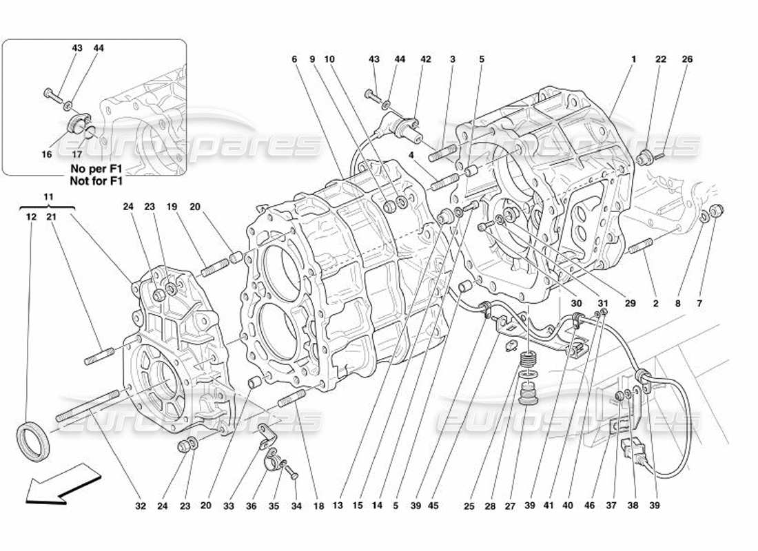 ferrari 575 superamerica riduttore diagramma delle parti