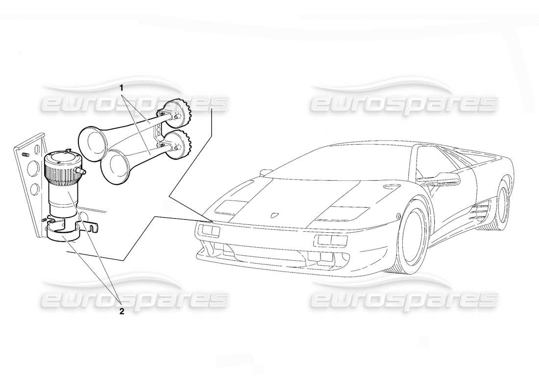 lamborghini diablo vt (1994) accessori (valido per la versione svizzera - aprile 1994) diagramma delle parti