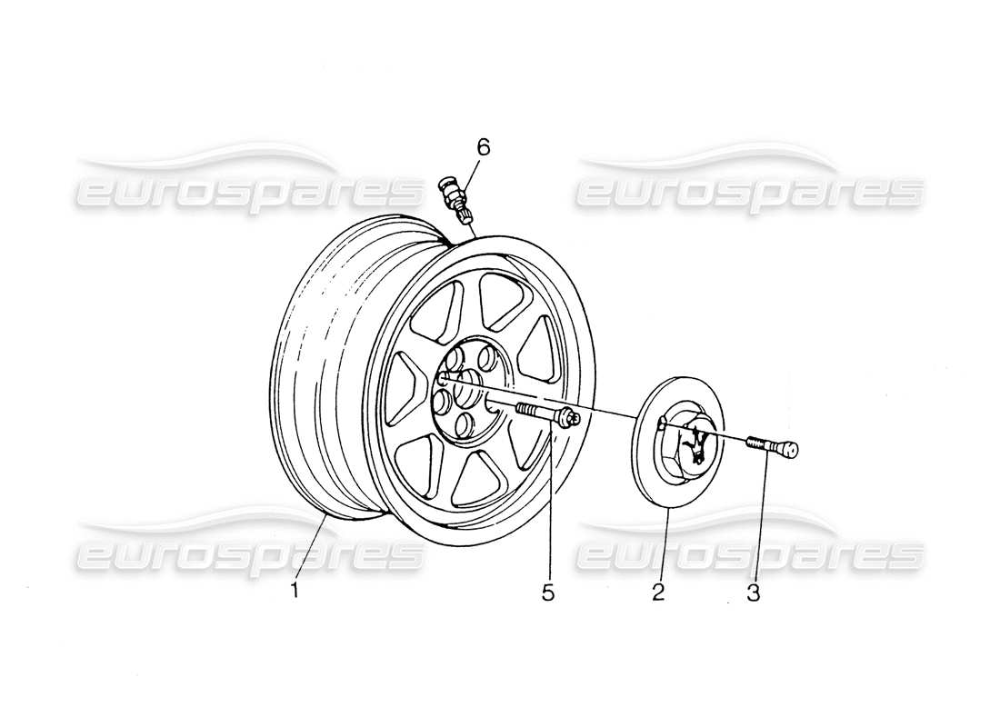 maserati 418 / 4.24v / 430 cerchioni diagramma delle parti