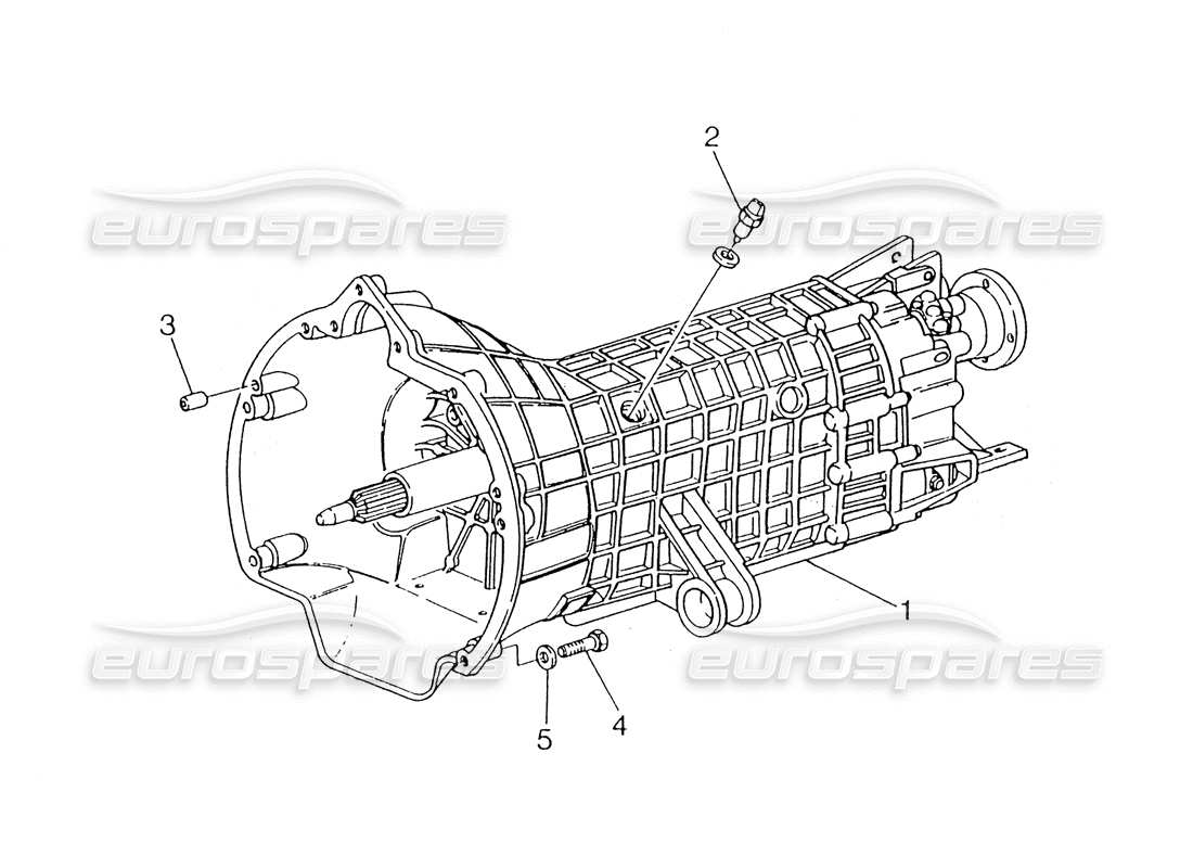 maserati 418 / 4.24v / 430 cambio, getrag diagramma delle parti