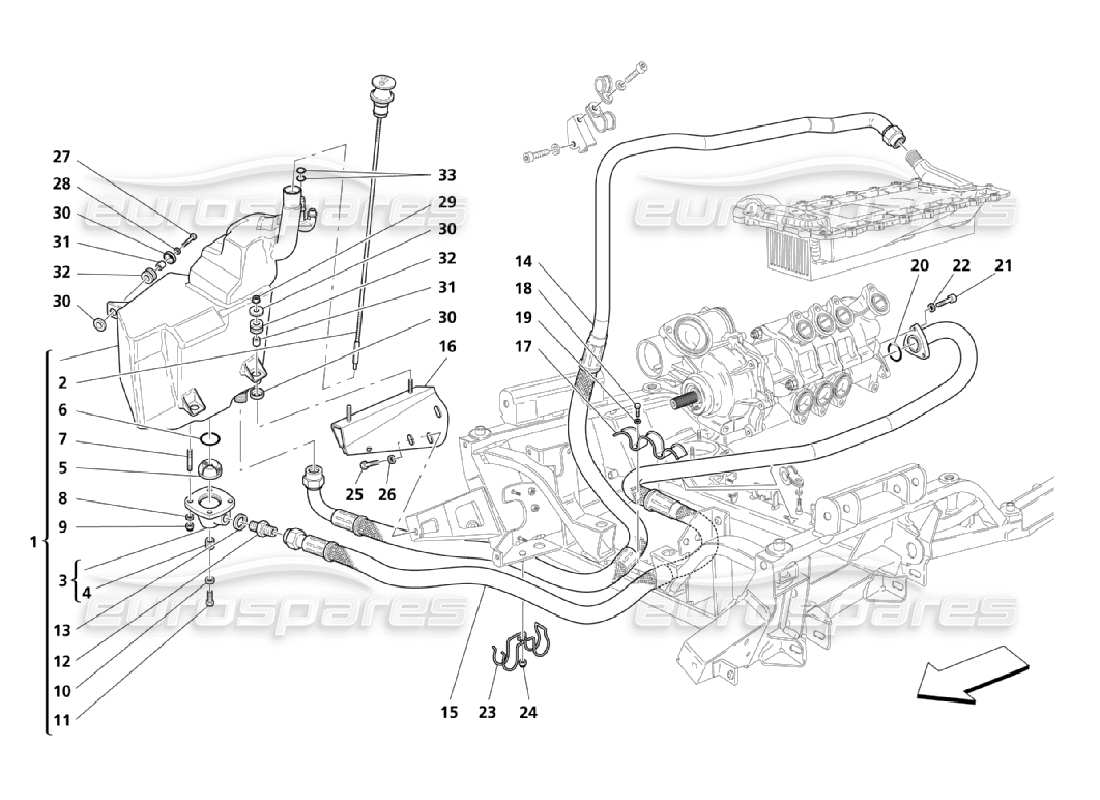 maserati qtp. (2006) 4.2 lubrificazione: tubazioni e recupero diagramma delle parti