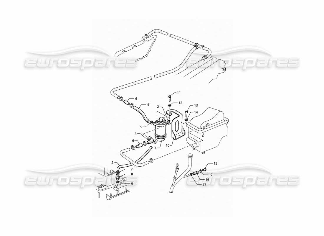 maserati ghibli 2.0 cup recupero vapori olio diagramma delle parti