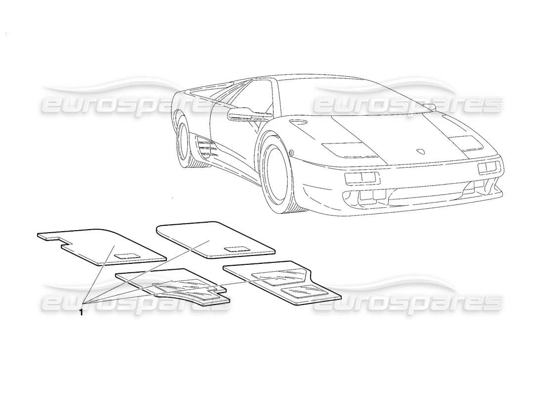 lamborghini diablo vt (1994) accessori (valido per versione rh d. - aprile 1994) diagramma delle parti