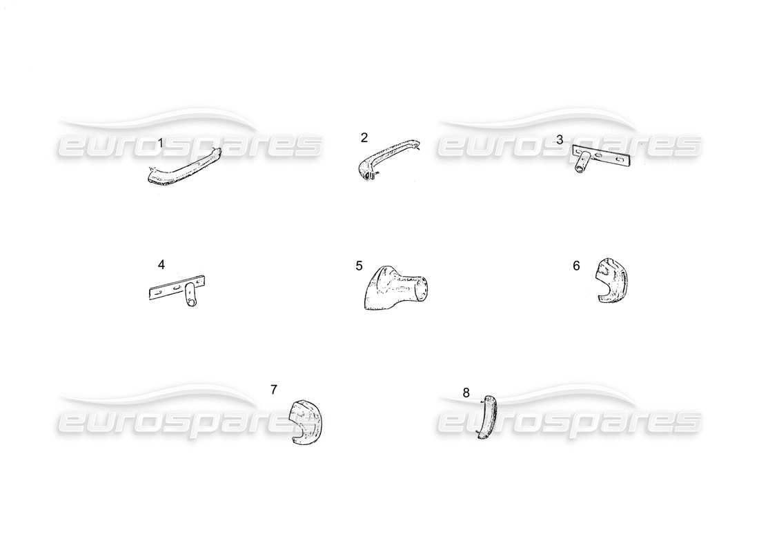 ferrari 250 gt (coachwork) schema delle parti paraurti posteriore