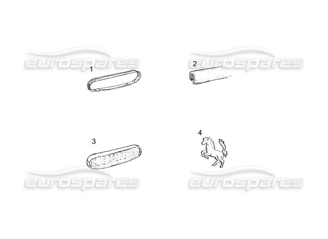 ferrari 250 gt (coachwork) diagramma delle parti della griglia anteriore