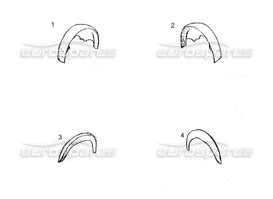 ferrari 250 gt (coachwork) diagramma delle parti dei passaruota