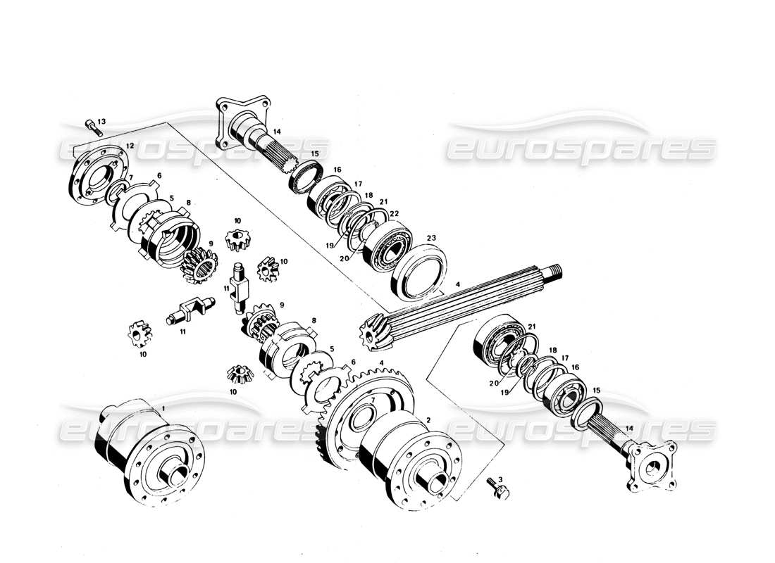 maserati bora differenziale diagramma delle parti