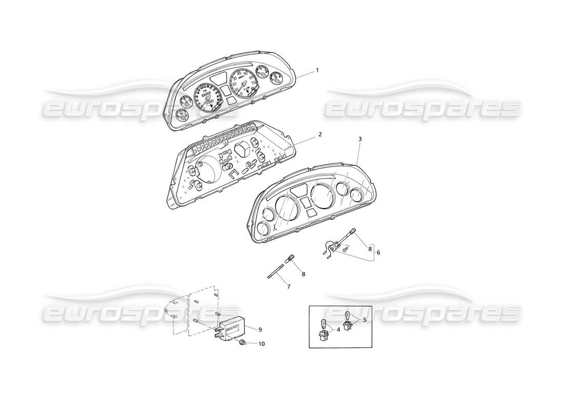 maserati qtp v6 evoluzione strumentazione diagramma delle parti