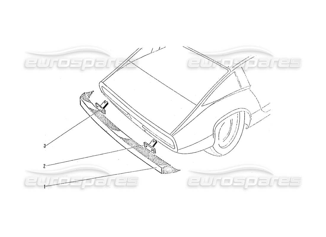 ferrari 365 gtc4 (coachwork) paraurti posteriore diagramma delle parti