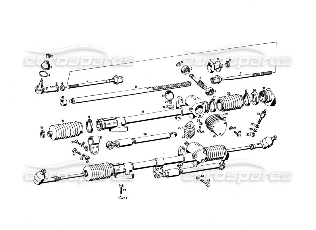 maserati bora diagramma delle parti dei tiranti