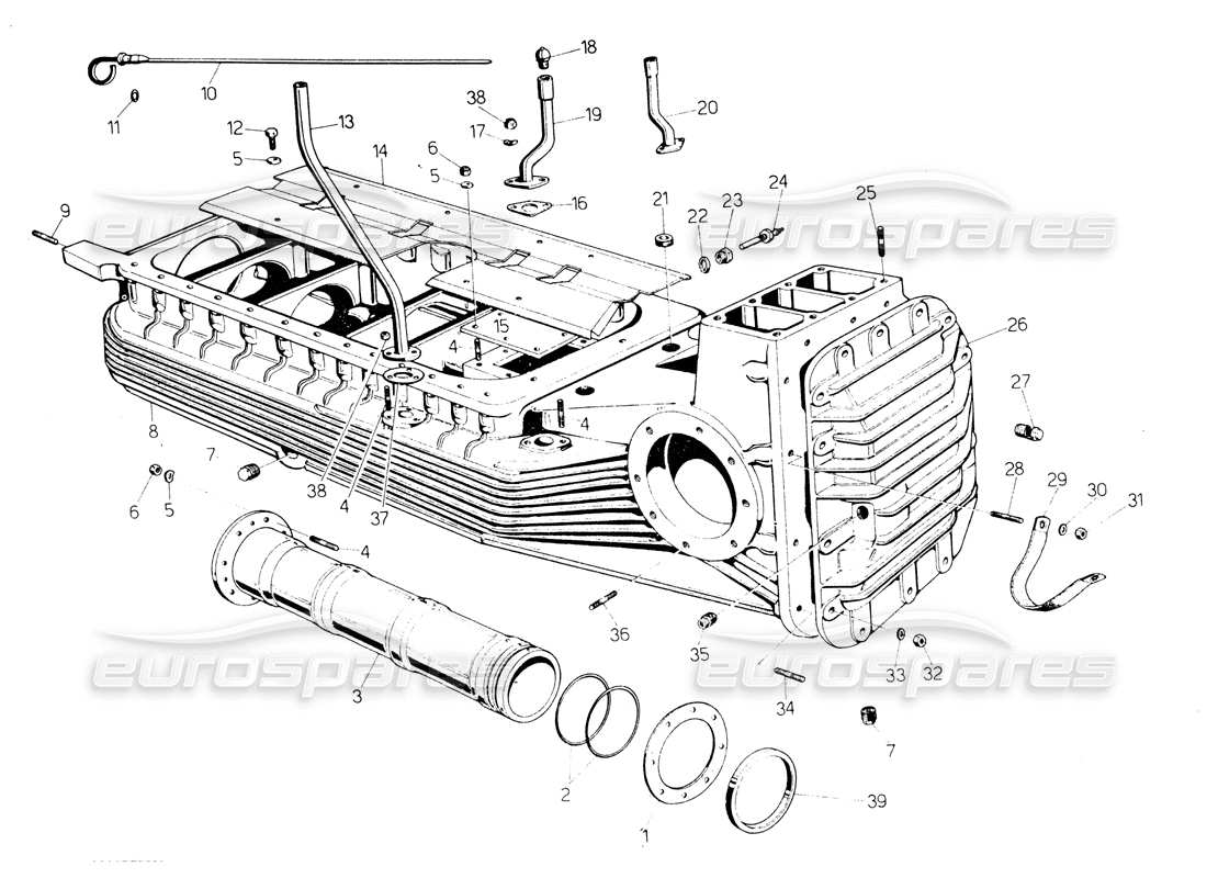 lamborghini countach lp400 diagramma delle parti della coppa