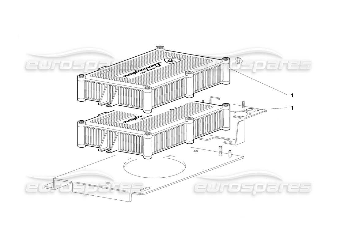 lamborghini diablo vt (1994) diagramma delle parti delle unità di iniezione elettronica (valido per la versione per l'arabia saudita - aprile 1994).