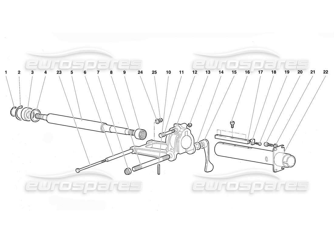 lamborghini diablo vt (1994) timone diagramma delle parti