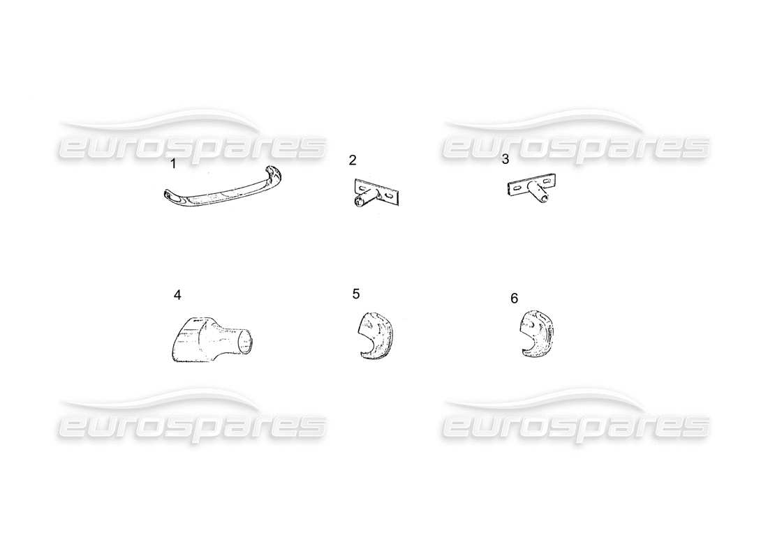 ferrari 250 gt (coachwork) schema delle parti paraurti anteriore