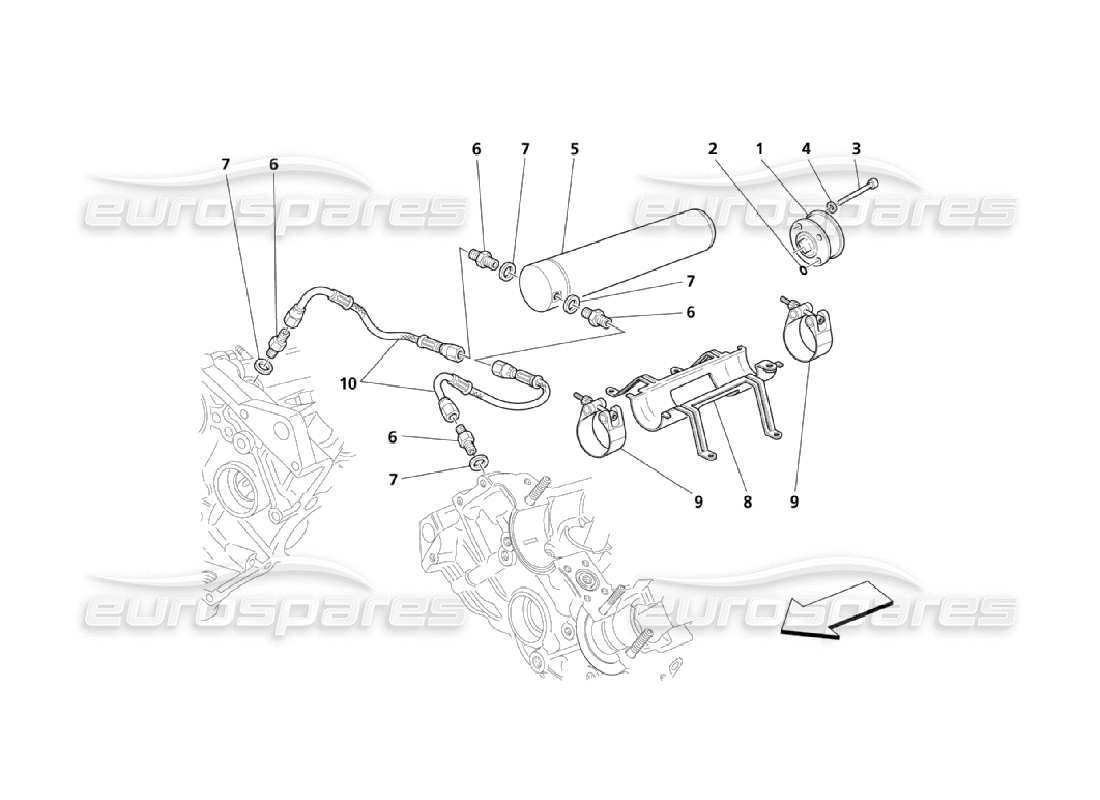 maserati qtp. (2006) 4.2 idraulica per la temporizzazione diagramma delle parti