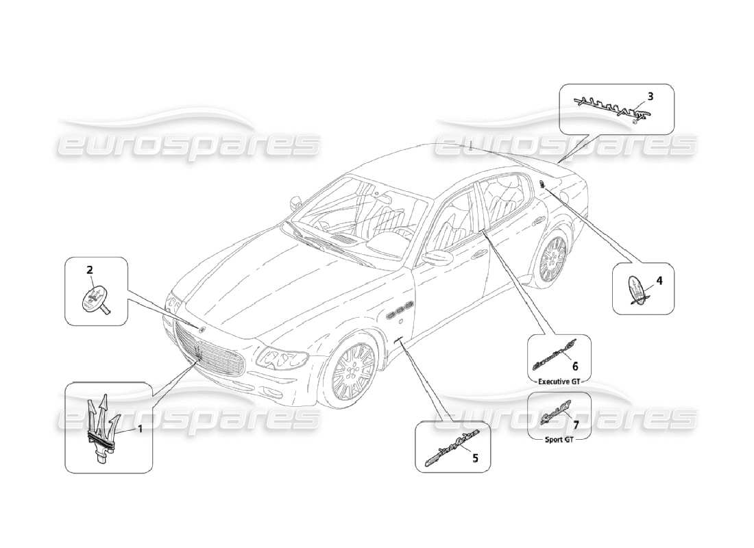 maserati qtp. (2006) 4.2 segni e simboli diagramma delle parti