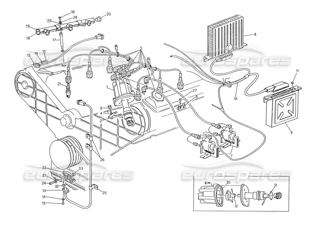 diagramma della parte contenente il codice parte 323760100