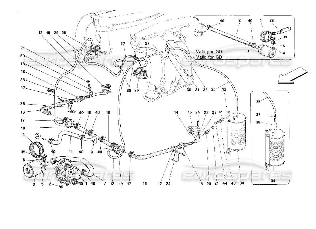 diagramma della parte contenente il codice parte 151138