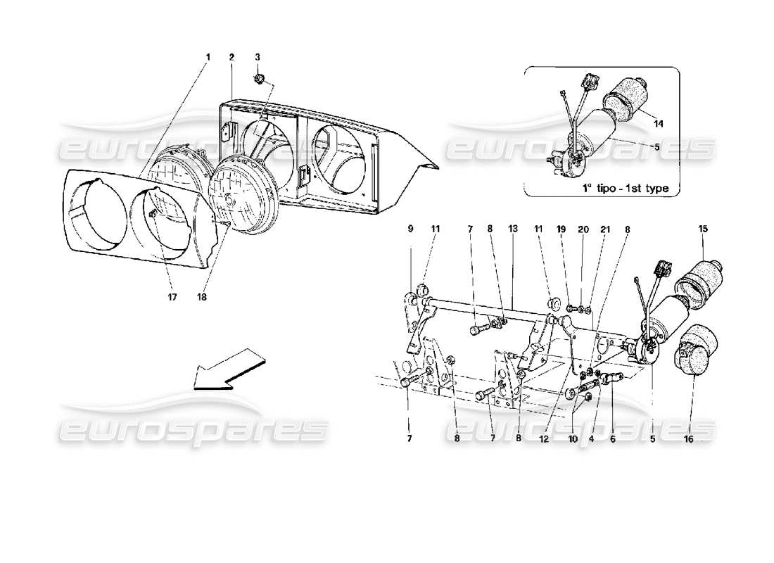 diagramma della parte contenente il codice parte 61556000