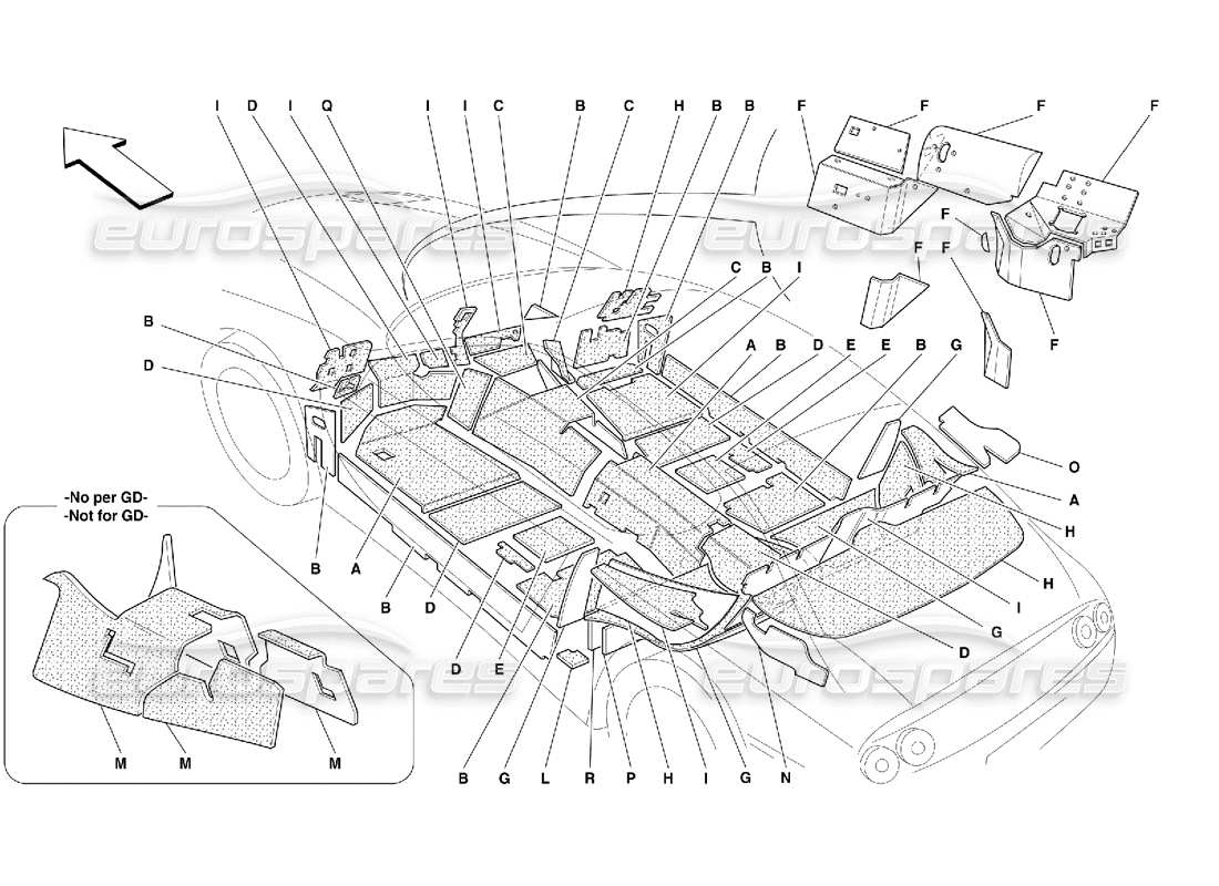 diagramma della parte contenente il codice parte 64073500
