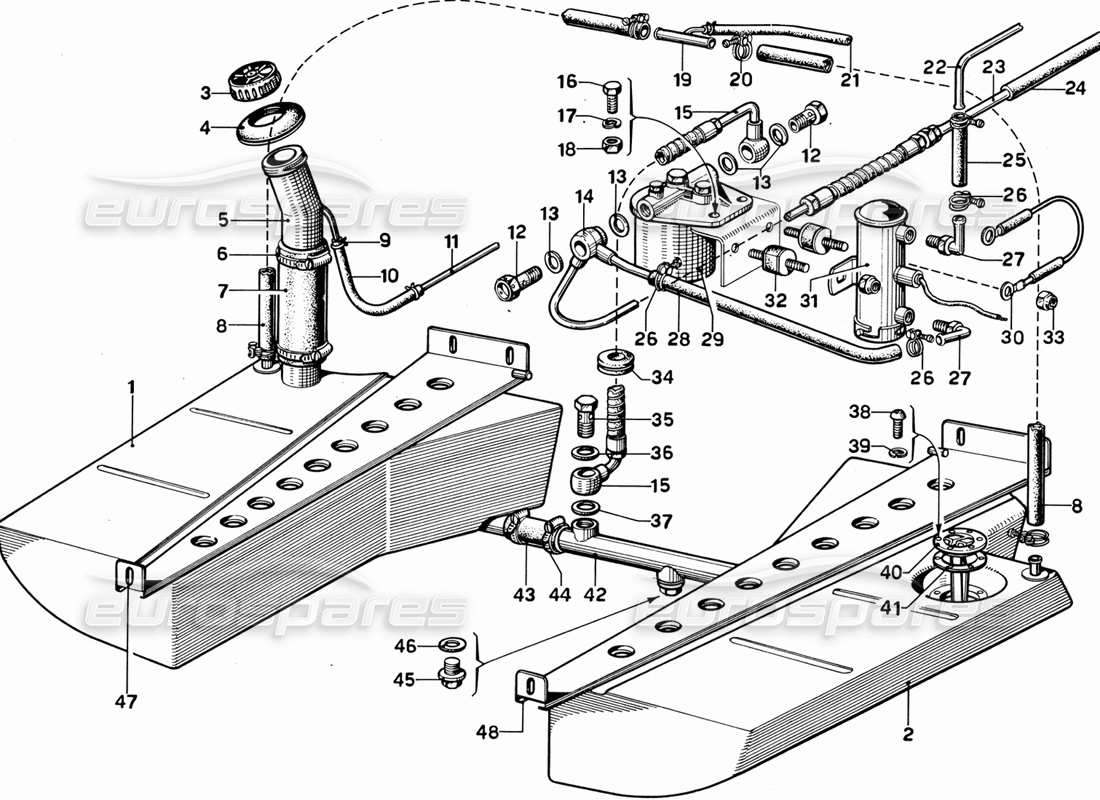 diagramma della parte contenente il codice parte 10x25-uni 5740