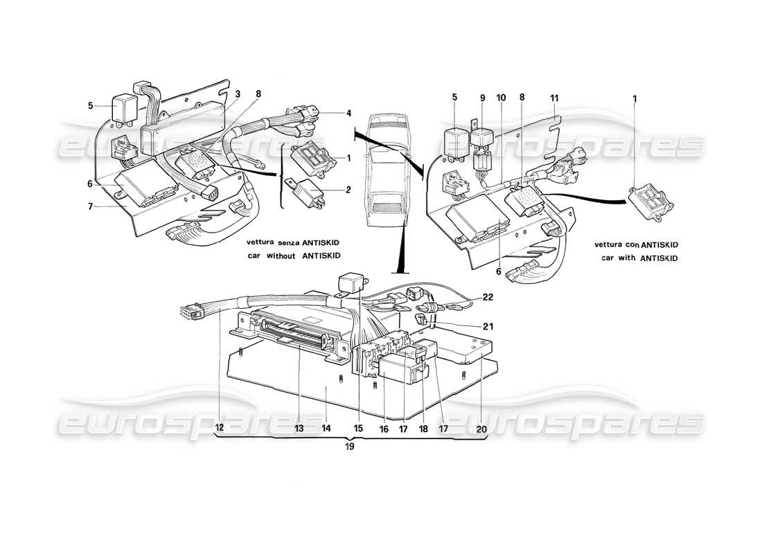 diagramma della parte contenente il codice parte 62374200