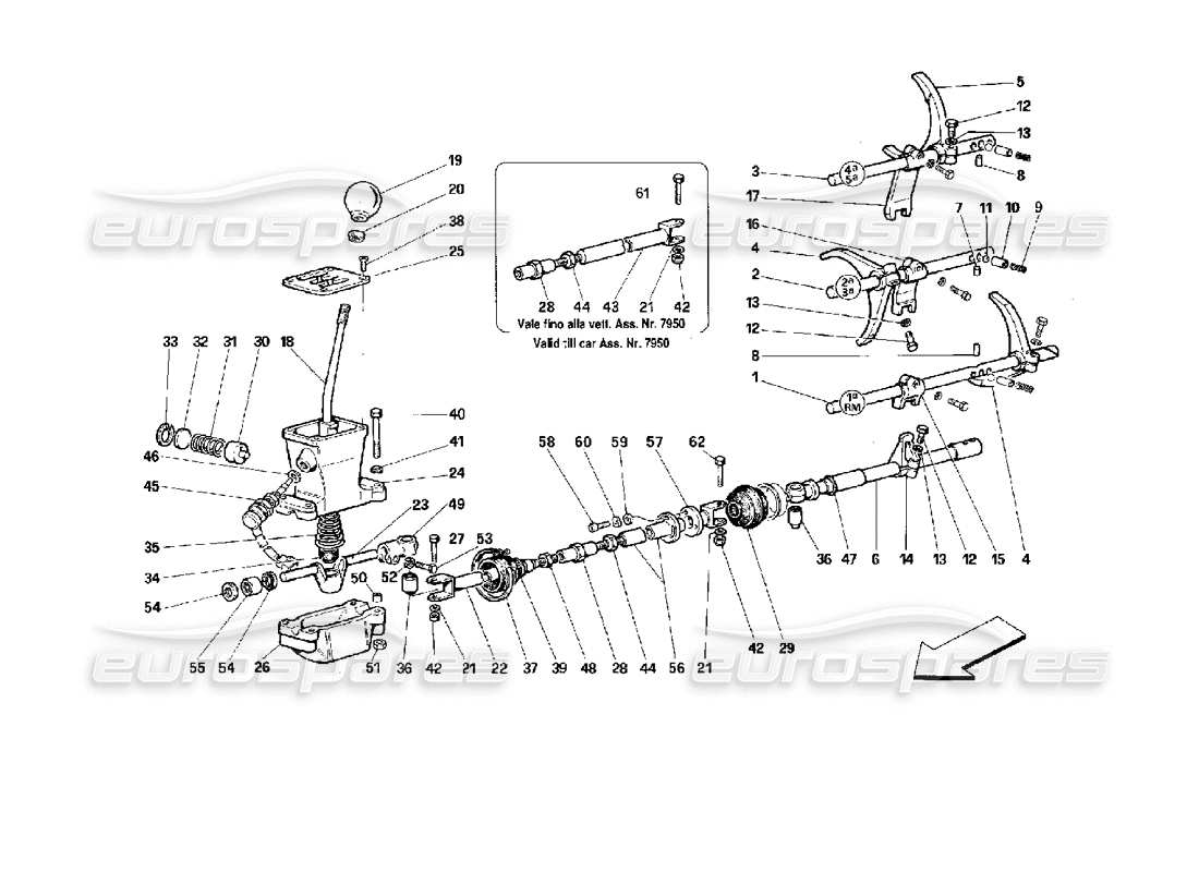 diagramma della parte contenente il codice parte 150881