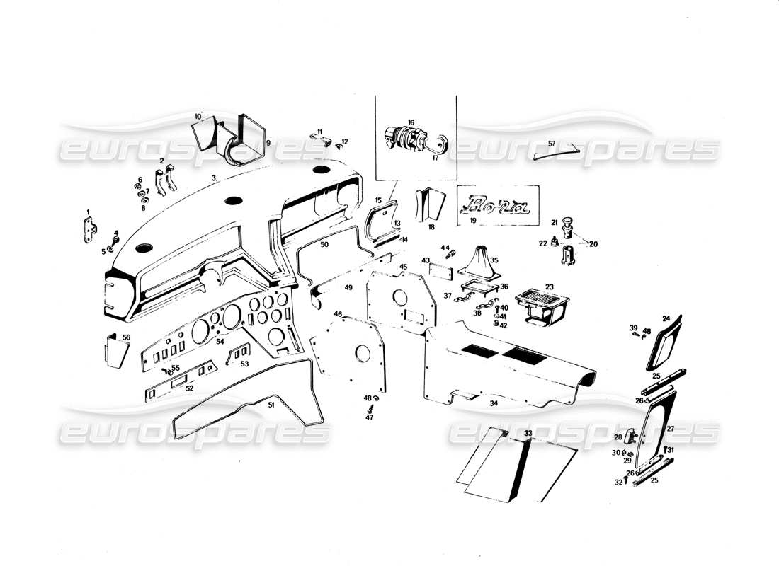 diagramma della parte contenente il codice parte 117 ct 73835