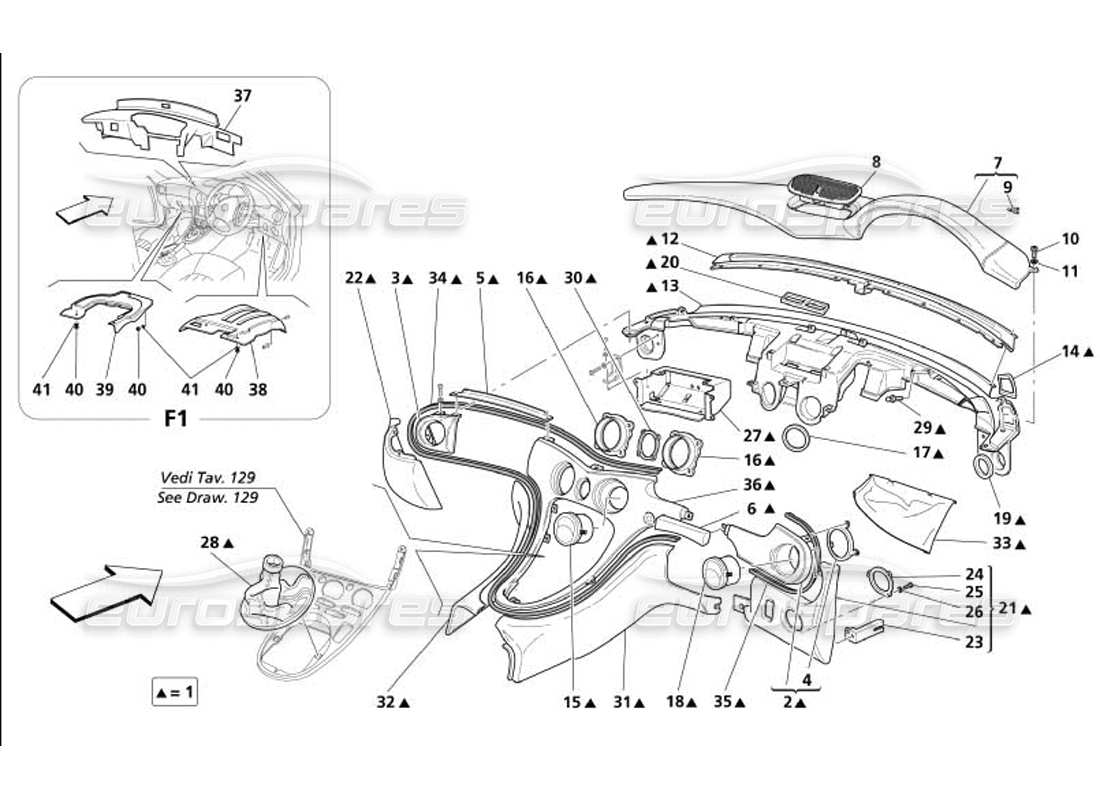 diagramma della parte contenente il codice parte 9810011..