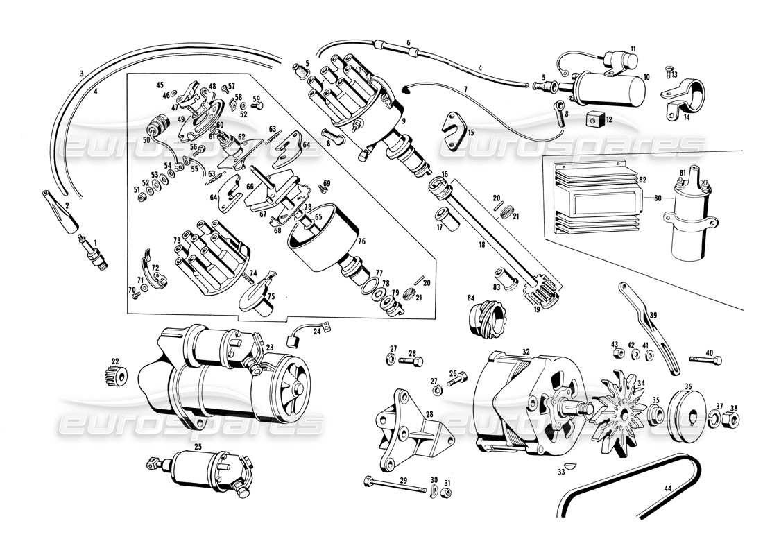 diagramma della parte contenente il codice parte bnt 47017