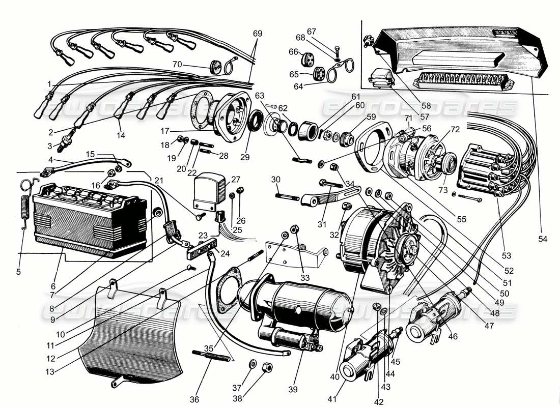 diagramma della parte contenente il codice parte 001608471