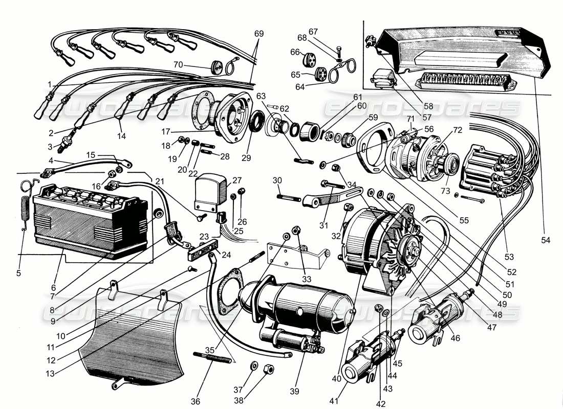 diagramma della parte contenente il codice parte 001600905