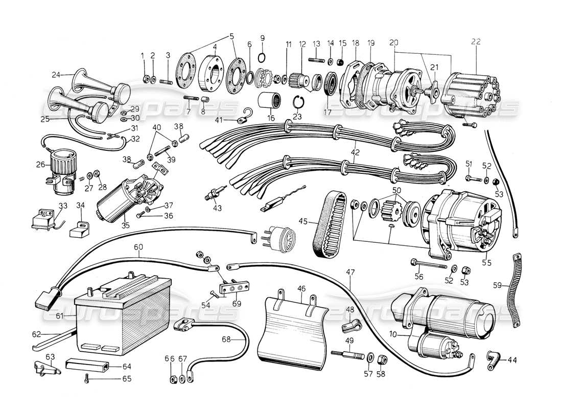 diagramma della parte contenente il codice parte 007044005