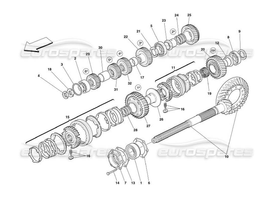 diagramma della parte contenente il codice parte 207262